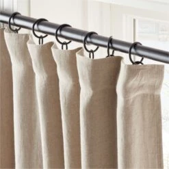 Natural Linen Blackout Window Curtain Panel 48''x84'' 8 Natural Linen Blackout Window Curtain Panel 48''x84'' -Home Furnishing Store LinenNtBkOt96CurtainPnlROS23