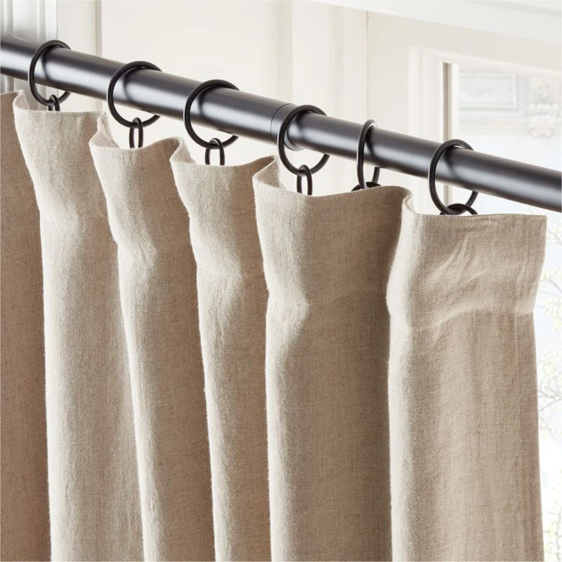 Natural Linen Blackout Window Curtain Panel 48''x84'' 4 Natural Linen Blackout Window Curtain Panel 48''x84'' - Image 2