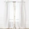 Warm White Linen Sheer Window Curtain Panel 48"x84" 1 Warm White Linen Sheer Window Curtain Panel 48"x84" -Home Furnishing Store LinenShrIvoryPanel96inSHF21