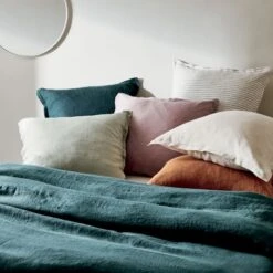 EUROPEAN FLAX™-Certified Linen White Duvet Cover And Shams -Home Furnishing Store LinenWhiteBeddingAG21 1x1