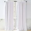 White Linen Blackout Curtain Panel 1 White Linen Blackout Curtain Panel -Home Furnishing Store LinenWhtBlackoutPnl120inSHS21