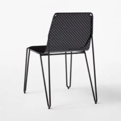 Loch Black Metal Outdoor Dining Chair Set Of 4 12 Loch Black Metal Outdoor Dining Chair Set Of 4 -Home Furnishing Store LochBlkMtlDiningChair3QBSSS22