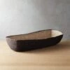 Lorena Black Woven Bread Basket -Home Furnishing Store LorenaLongOvalBlkBreadBsktSHS18