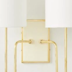 Lucerne Polished Brass Double Wall Sconce Light 7 Lucerne Polished Brass Double Wall Sconce Light -Home Furnishing Store LucernePldBrsNIvyDblScncAVSHS23