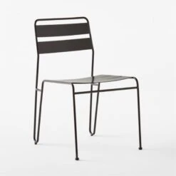 Luther Black Metal Outdoor Dining Chair -Home Furnishing Store LutherBlkDiningChair3QSSS23