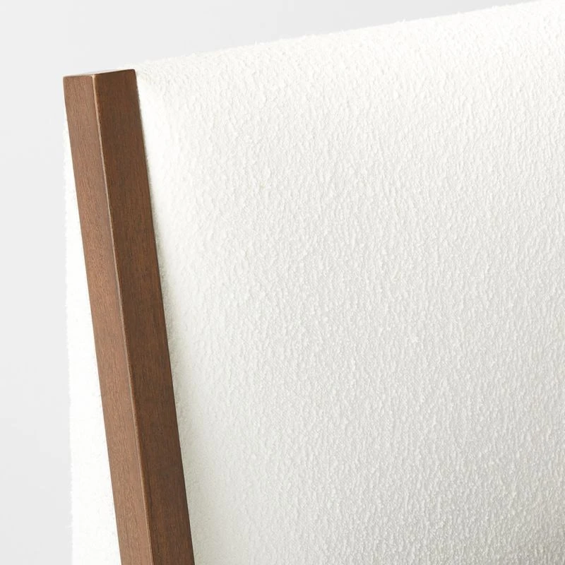 Malena White Boucle Queen Bed 10 Malena White Boucle Queen Bed - Image 8