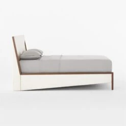 Malena White Boucle Queen Bed 13 Malena White Boucle Queen Bed -Home Furnishing Store MalenaQueenBedSDSSF22