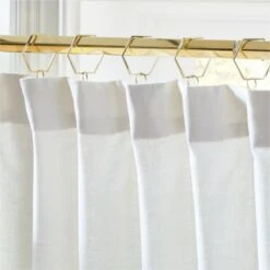 Mali White Silk Viscose Window Curtain Panel 48"x84" -Home Furnishing Store MaliSilkWhitePanel96inAV2SHF21