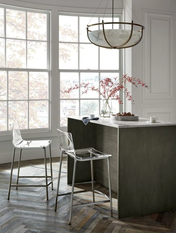 Chiaro Clear Counter Stool Nickel 10 Chiaro Clear Counter Stool Nickel - Image 8