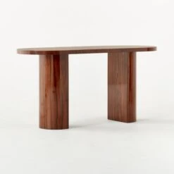 Marisa High-Gloss Walnut Wood Desk 60'' -Home Furnishing Store MarisaHiGlossWalnutDesk3QSSF22