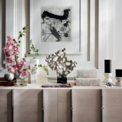 Marq Rectangular Burl Wood Tray -Home Furnishing Store MarqSquareBurlWoodTrayFB21 1x1