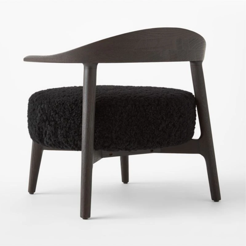 Matador Black Shearling Accent Chair 8 Matador Black Shearling Accent Chair - Image 6