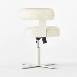 Mezza Ivory Boucle Office Chair -Home Furnishing Store MezzaIvoryBclChairSDSSS23