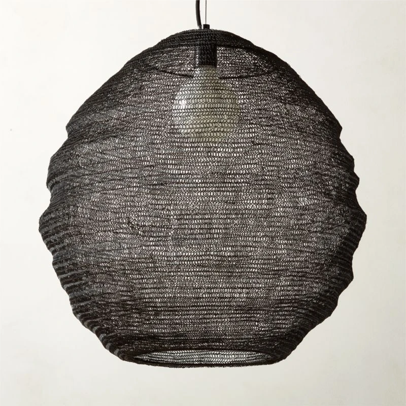 Mirage Chainmail Black Pendant Light 24" 3 Mirage Chainmail Black Pendant Light 24"