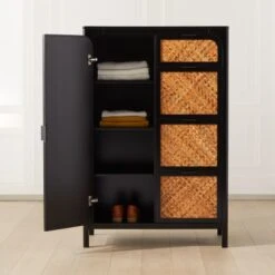 Miri Black Cane Chifferobe -Home Furnishing Store MiriChiffrobeROF21