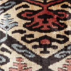 Molti Turkish Silk Throw Pillow With Feather-Down Insert 20" -Home Furnishing Store MoltiTrkshSlkPllw20X20inAVSSF22