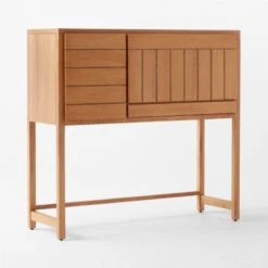 Monte Nido Oak Wood Secretary Desk -Home Furnishing Store MonteNidoDesk3QSSS22