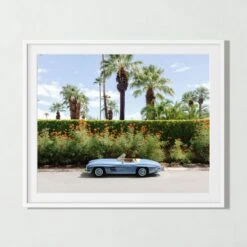 'Mercedes-Benz 300 SL Roadster' Photographic Print In Black Frame 21.75"x17.75" -Home Furnishing Store MrcBenz300Wht38p75x32p25SSF23 3D