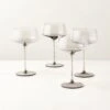 Muse Smoked Coupe Cocktail Glass Set Of 4 -Home Furnishing Store MuseSmkCpCocktailGlassS4SHS23