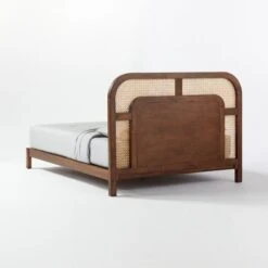 Nadi Wood And Cane Queen Bed -Home Furnishing Store NadiCaneQueenBed3QBF20