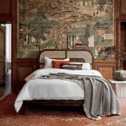 EUROPEAN FLAX™-Certified Linen White Duvet Cover And Shams -Home Furnishing Store NadiCaneQueenBedJL20 1x1