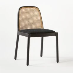 Nadia Black Cane Chair -Home Furnishing Store NadiaCaneChairBlack3QSSS21