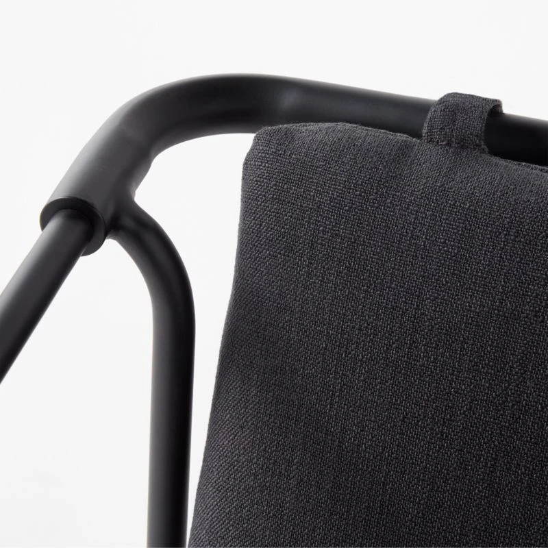 Navene Black Outdoor Dining Armchair 10 Navene Black Outdoor Dining Armchair - Image 8