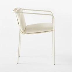 Navene Ivory Outdoor Dining Armchair -Home Furnishing Store NaveneIvyDiningChairSDSSS23