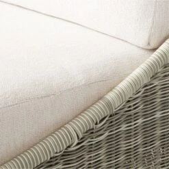 Nino Ivory Rattan Outdoor Lounge Chair With Ivory Boucle Sunbrella® Cushions -Home Furnishing Store NinoLoungeChairAVSSS23