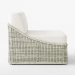 Nino Ivory Rattan Outdoor Lounge Chair With Ivory Boucle Sunbrella® Cushions -Home Furnishing Store NinoLoungeChairSDSSS23