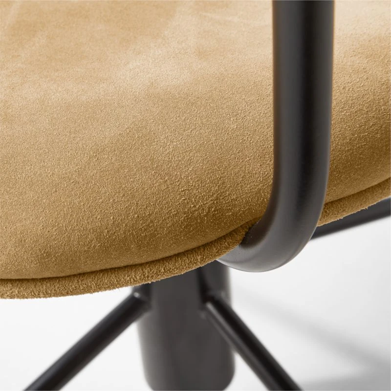 Nyle Suede Office Chair 9 Nyle Suede Office Chair - Image 7