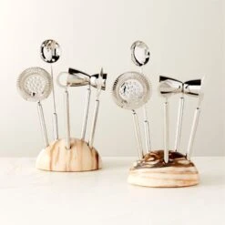 5-Piece Ohara Marble Bar Tool Set -Home Furnishing Store OharaMrbl5PcBarToolSetAV3SHF22