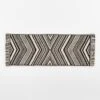Onca Black And White Bath Runner Rug 24"x60"