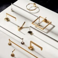 Boule-Inspired Polished Brass Wall Mount Hook -Home Furnishing Store OrbitTowelRingAG21 1x1