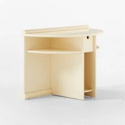 Osoppo Ivory Lacquered Nightstand -Home Furnishing Store OsoppoIvoryNightstand3QSSF22