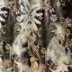 Palm Grove Jungle-Print Window Curtain Panel 48"x84" 9 Palm Grove Jungle-Print Window Curtain Panel 48"x84" -Home Furnishing Store PalmGroveCrtnPanel96inAV3SHF22