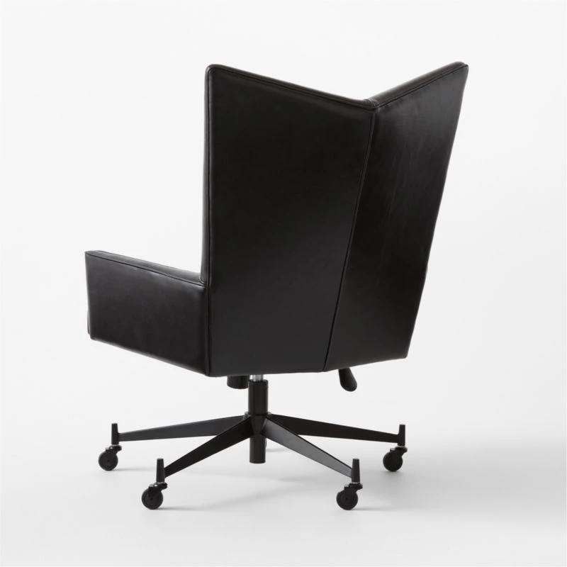 Bowtie Black Leather Office Chair Model 3002 8 Bowtie Black Leather Office Chair Model 3002 - Image 6