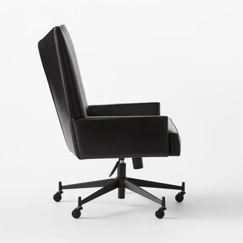 Bowtie Black Leather Office Chair Model 3002 7 Bowtie Black Leather Office Chair Model 3002 - Image 5