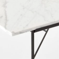 Pavilion Black Metal Outdoor Dining Table With Marble Top Model 6141 -Home Furnishing Store Pavilion6141BkDnTbWMbTpAVSSS23