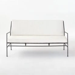 Pavilion Outdoor Sofa With Ivory Sunbrella ® Cushions Model 6490 -Home Furnishing Store Pavilion6490IvorySofaSOSSS21