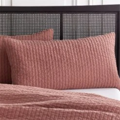 Paxton Linen Garment Washed Copper King Shams Set Of 2