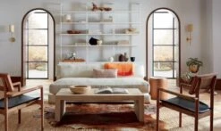 Stairway White Cabinet - 96" Height -Home Furnishing Store PiazzaSnowSofaSuedePinkJL19