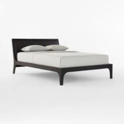 Pietro Woven Black Leather Queen Bed 12 Pietro Woven Black Leather Queen Bed -Home Furnishing Store PietroWovenBlkLthrQBed3QSSF22