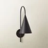 Piffle Black Wall Sconce -Home Furnishing Store PiffleSconceMttBlkROS22