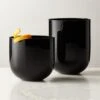 Pina Black Old-Fashioned Glasses -Home Furnishing Store PinaBlackGroupFHF22 1