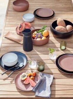 Bolt Grey Linen Napkin Set Of 4 -Home Furnishing Store PitchBlackPitcherOLB20 1