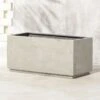 Playa Rectangular Grey Stone Indoor/Outdoor Planter Set Of 2 -Home Furnishing Store PlayaRectGreyPlanterSHS18