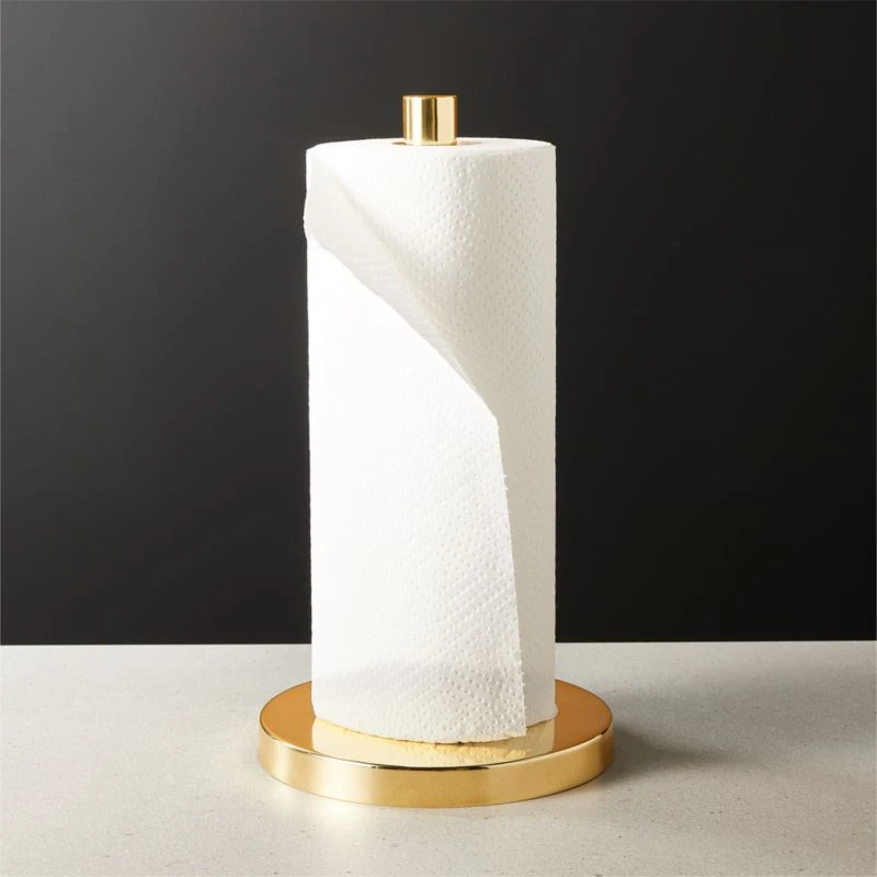 Polished Brass Paper Towel Holder 4 Polished Brass Paper Towel Holder - Image 2