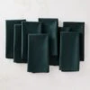 Poplin Dark Green Cloth Napkins Set Of 8 -Home Furnishing Store PoplinGreenNapkinS8SHF22