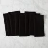 Poplin Black Cloth Napkins Set Of 8 -Home Furnishing Store PoplinNapkinBlkS8SHS17